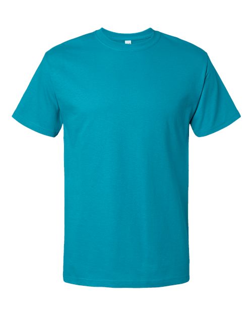 M&O Men's Gold Soft Touch T-Shirt - Tropical Blue Front