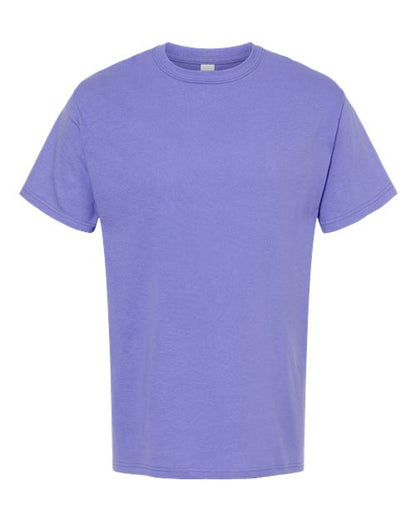 M&O Men's Gold Soft Touch T-Shirt - Violet Front