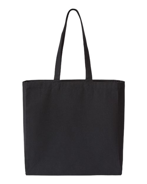 Liberty Bags Isabella Midweight Recycled Canvas Tote - Recycled Black Front