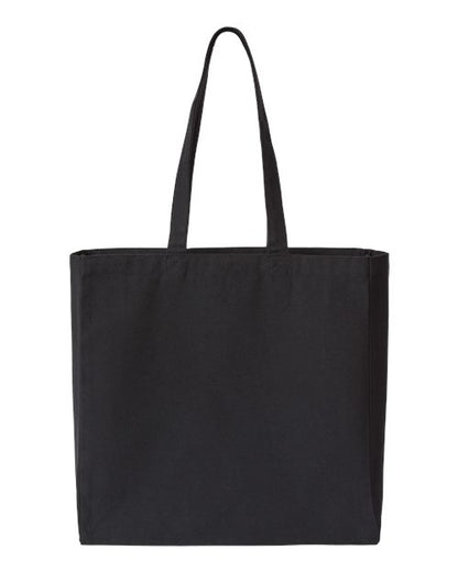 Liberty Bags Isabella Midweight Recycled Canvas Tote - Recycled Black Front