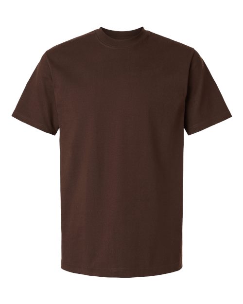 Tultex Unisex Heavyweight Street T-Shirt - Brown Front