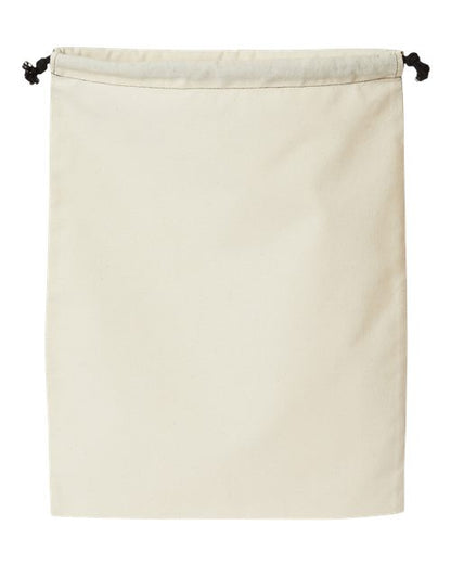 OAD Double Cinch Recycled Canvas Shoe and Accessory Bag - Recycled Natural Front
