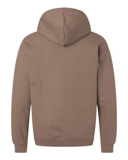 Unisex Softstyle® Midweight Hooded Sweatshirt - Brown Savana Back