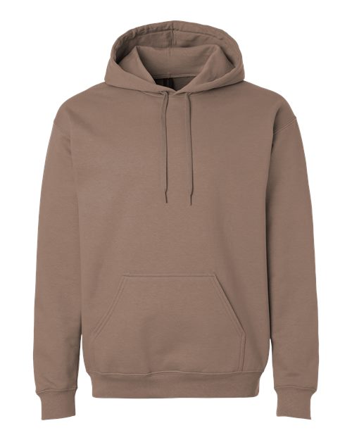 Unisex Softstyle® Midweight Hooded Sweatshirt - Brown Savana Front