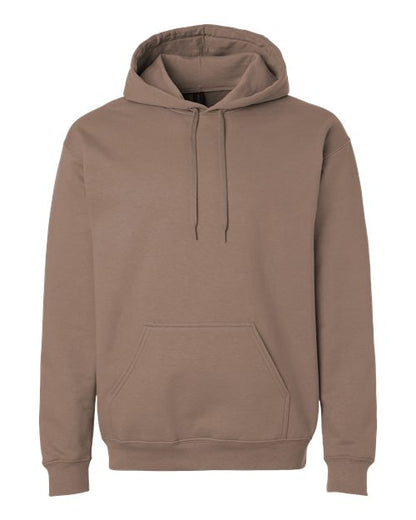 Unisex Softstyle® Midweight Hooded Sweatshirt - Brown Savana Front