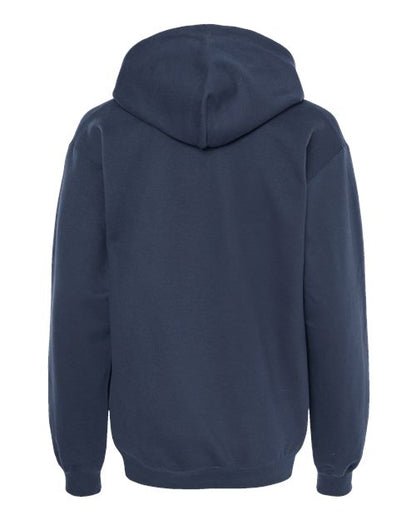 Unisex Softstyle® Midweight Hooded Sweatshirt - Blue Dusk Back