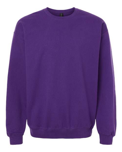 Gildan Unisex Softstyle® Midweight Crewneck Sweatshirt - Purple Front