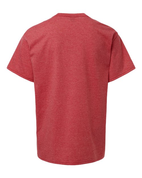 Youth Softstyle® T-Shirt - Heather Red Back