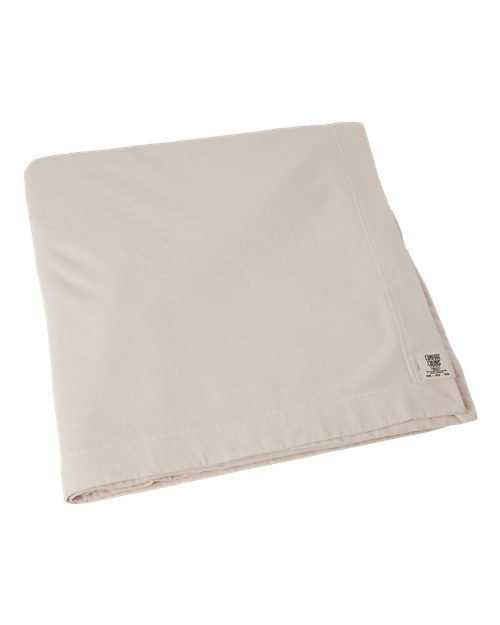 Comfort Colors Garment-Dyed Fleece Dorm Blanket - Ivory Front