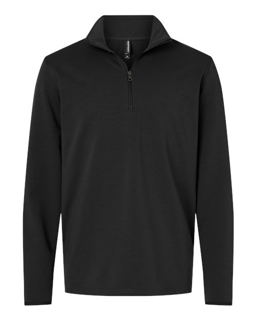 Independent Trading Co. Men's Perform Quarter-Zip Pullover - Black Front