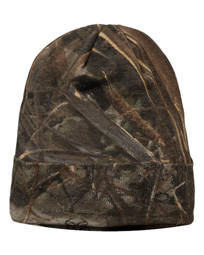 Kati 12" Licensed Camo Cuffed Beanie - Max7 Front