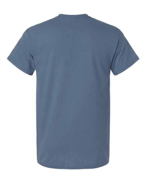 Unisex Light Cotton T-Shirt - Indigo Blue Back