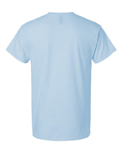 Unisex Light Cotton T-Shirt - Light Blue Back
