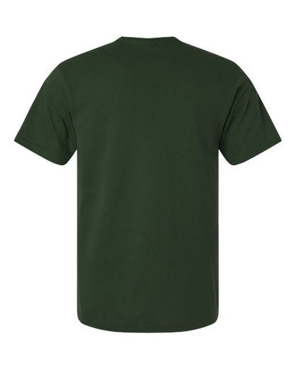 Unisex Light Cotton T-Shirt - Forest Green Back