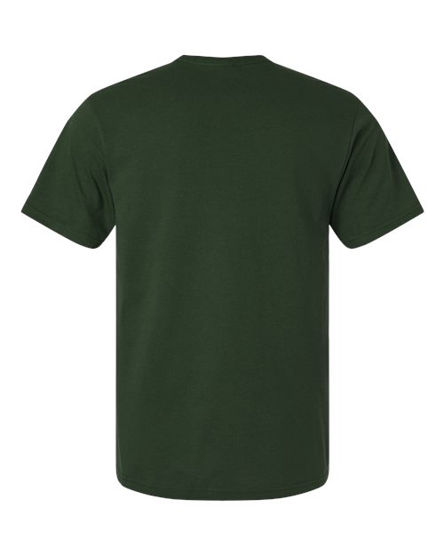 Unisex Light Cotton T-Shirt - Forest Green Back