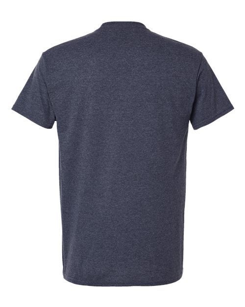 Unisex Light Cotton T-Shirt - Heather Navy Back