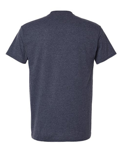 Unisex Light Cotton T-Shirt - Heather Navy Back
