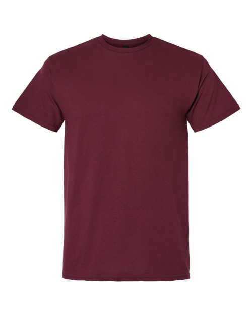 Unisex Light Cotton T-Shirt - Maroon Front