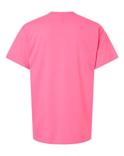Unisex Light Cotton T-Shirt - Safety Pink Back