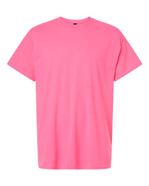 Unisex Light Cotton T-Shirt - Safety Pink Front
