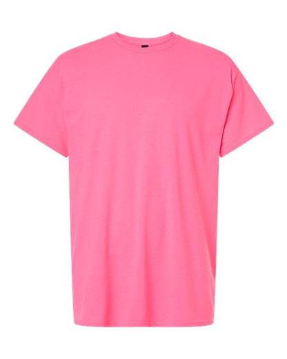 Unisex Light Cotton T-Shirt - Safety Pink Front