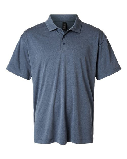 AllPro Men's Pro-Lock Performance Polo - Heather Navy Front