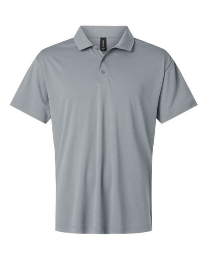 AllPro Men's Pro-Lock Performance Polo - Heather Steel Front