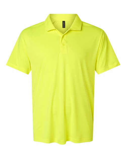 AllPro Men's Pro-Lock Performance Polo - Neon Yellow Front