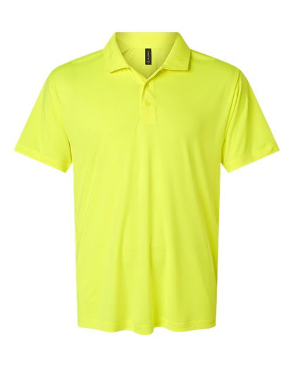 AllPro Men's Pro-Lock Performance Polo - Neon Yellow Front
