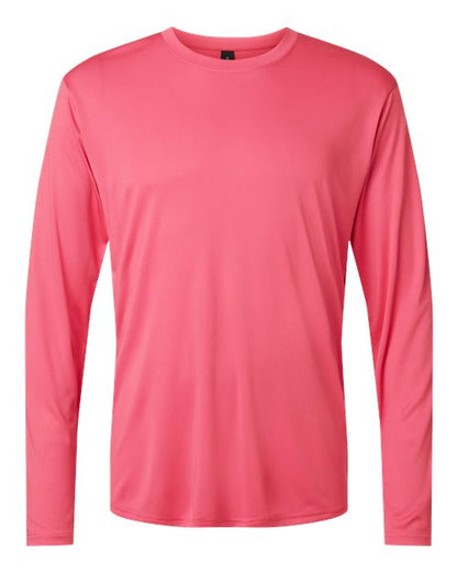 AllPro Unisex Pro-Lock Performance Long Sleeve T-Shirt - Bright Pink Front
