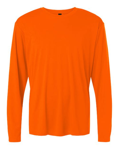 AllPro Unisex Pro-Lock Performance Long Sleeve T-Shirt - Neon Orange Front