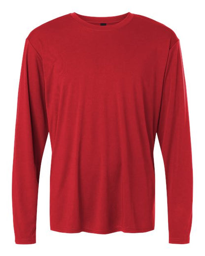 AllPro Unisex Pro-Lock Performance Long Sleeve T-Shirt - Red Front