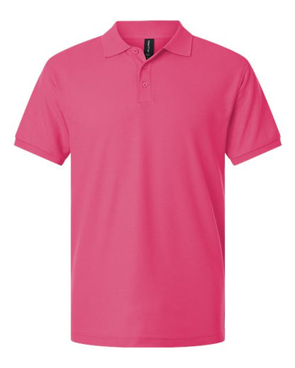 AllPro Men's Pique Polo - Bright Pink Front