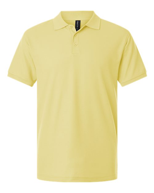 AllPro Men's Pique Polo - Light Yellow Front