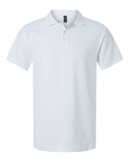 AllPro Men's Pique Polo - White Front