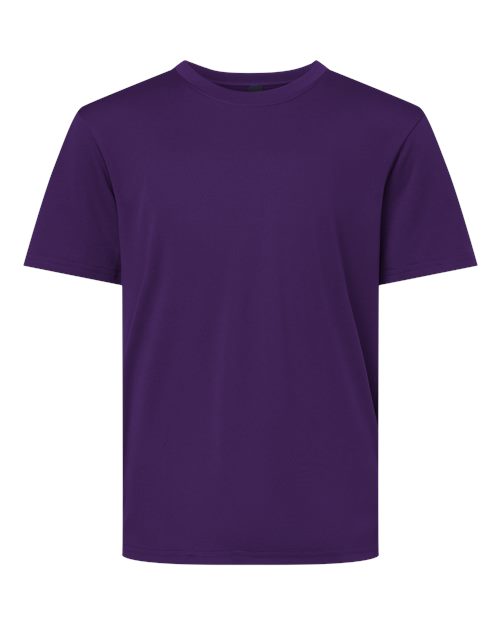 AllPro Youth Pro-Lock Performance T-Shirt - Purple Front