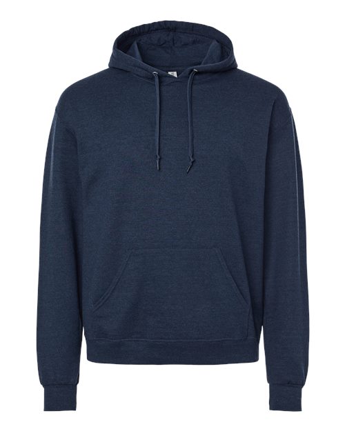 JERZEES Unisex Ultimate CVC Hooded Sweatshirt - Indigo Heather Front