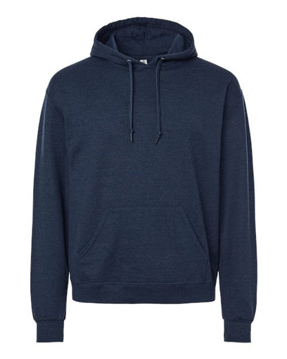 JERZEES Unisex Ultimate CVC Hooded Sweatshirt - Indigo Heather Front