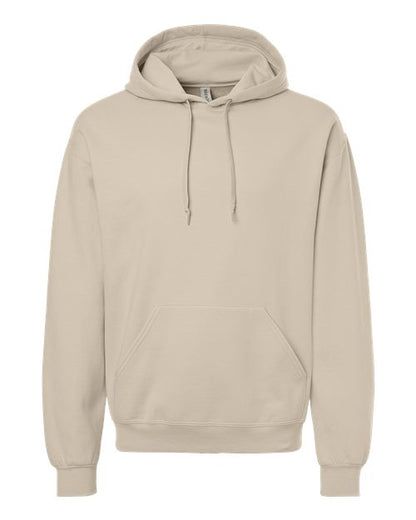 JERZEES Unisex Ultimate CVC Hooded Sweatshirt - Putty Front
