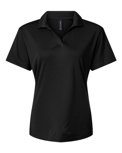 AllPro Women's Pro-Lock Performance Polo - Black Front