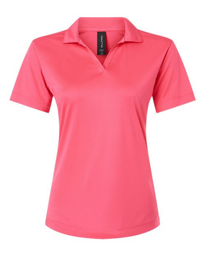 AllPro Women's Pro-Lock Performance Polo - Bright Pink Front