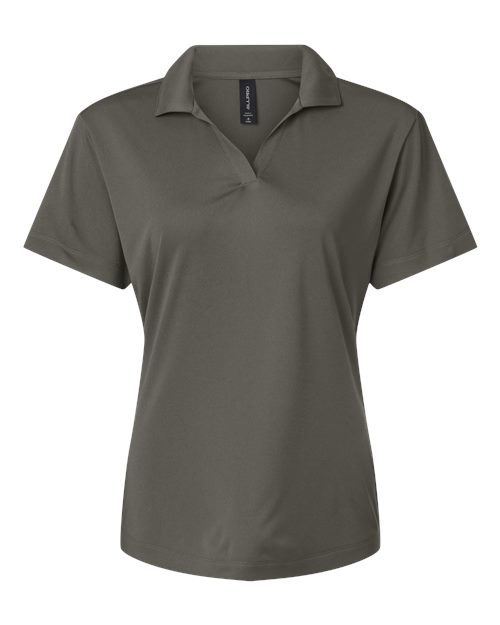 AllPro Women's Pro-Lock Performance Polo - Charcoal Front