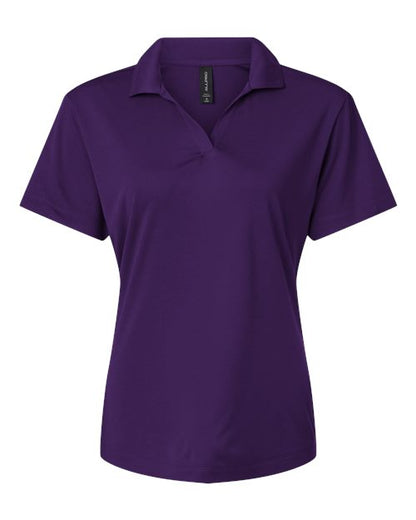 AllPro Women's Pro-Lock Performance Polo - Purple Front