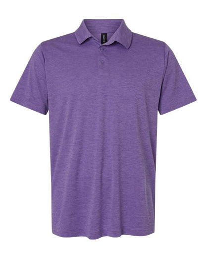 AllPro Men's Pro-Lock Performance Mélange Polo - Violet Melange Front