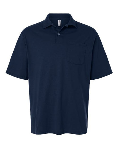 Men's Dri-Power® Polo with Pocket - J. Navy Front