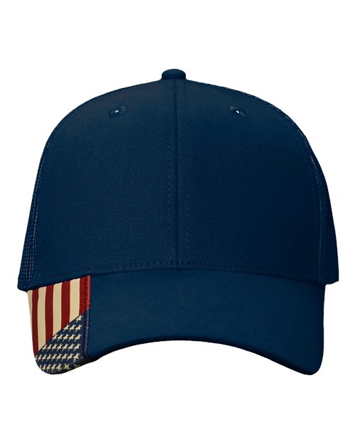 Kati USA Flag Mesh Cap - Navy/ USA Mesh Front