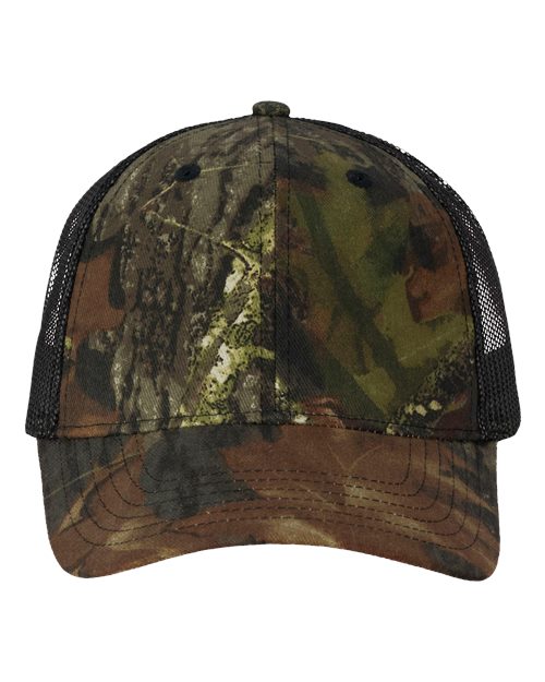 Valucap Licensed Camo Mesh Cap - Mossy Oak Breakup/ Black Mesh Front