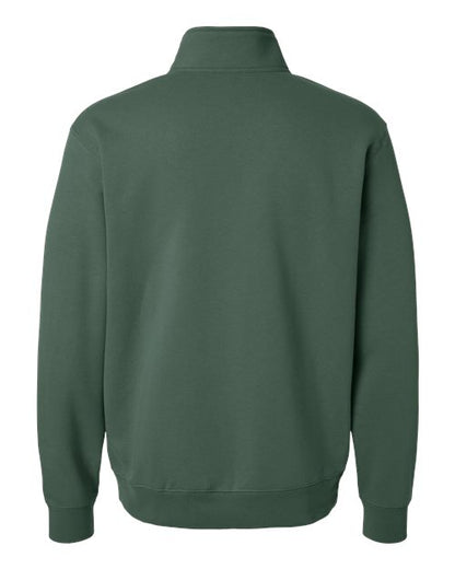 Independent Trading Co. Unisex Midweight Quarter-Zip Pullover - Back