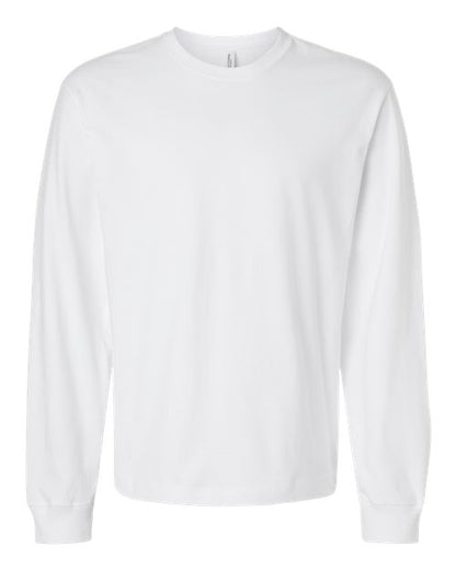 BELLA + CANVAS Unisex 7.5 oz Heavyweight Long Sleeve Tee - White Front