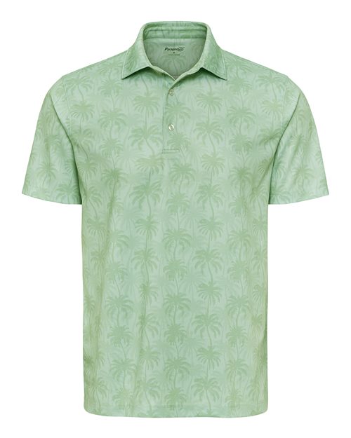 Paragon Men's Charleston Sublimated Polo - Palm Green Front